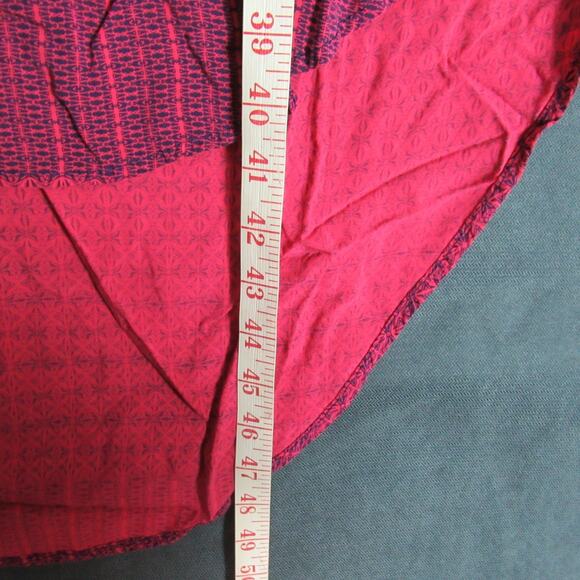 ANA Dress Womens Size XL Pink Sleeveless Geometric Boho Shift Lounge Beach Midi - Picture 5 of 9